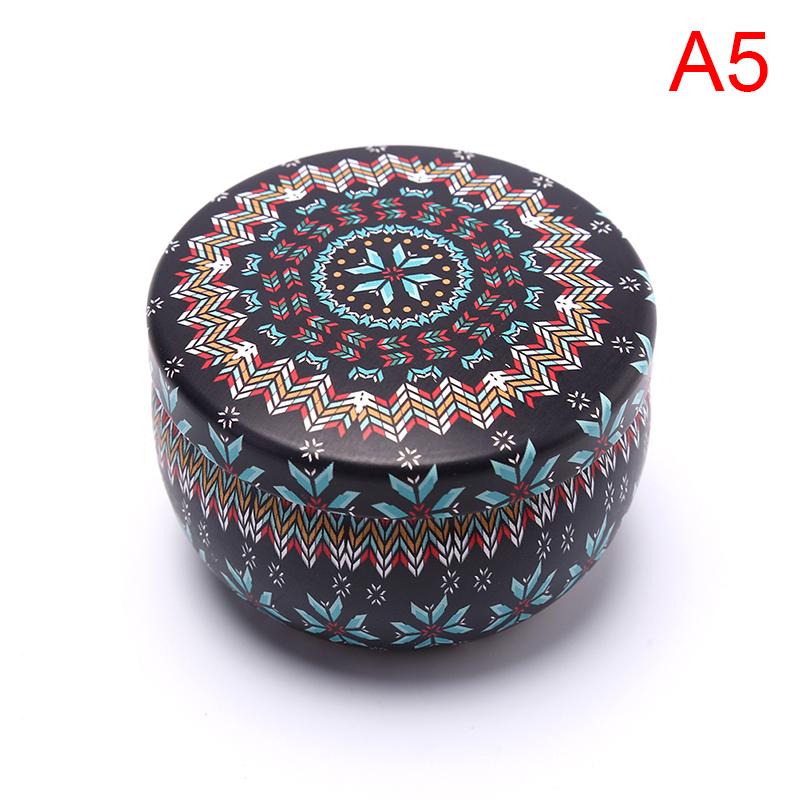Retro Floral Tin Can Tea Storage Box Candy Gift Case