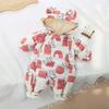 Cozy Newborn Cotton Onesie - Thick Autumn Winter Outerwear for Outings and Crawling