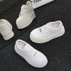 Leather Heightened Thick-soled White Shoes Women's New Summer Mesh Breathable and Comfortable Versatile Ultra-light Soft Baseplate Shoes