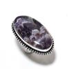 Natural Chevron Amethyst Gemstone 925 Sterling Silver Gift Ring Size 8 V8p05