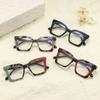 1.0 1.5 2.0 2.5 3.0 Fashionable Floral Reading Glasses Women's Anti Blue Light Spring Hinge Eyes and Legs HD Flat Light Glasses