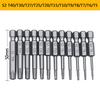 11pcs 12pcs Security Bit Set Tamper Proof Screwdriver Drill Bit Screw Driver Bits Torx Flat Head 1/4" Hex Driver Bits