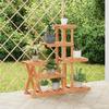 VidaXL Flower Stand 95x25x96 Cm Solid Fir Wood 362880