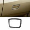 For BMW F10 5 Series 2018- Car Driver Storage Box Decoration Cover Trim Sticker Decal Car Interior Accessories Carbon Fiber