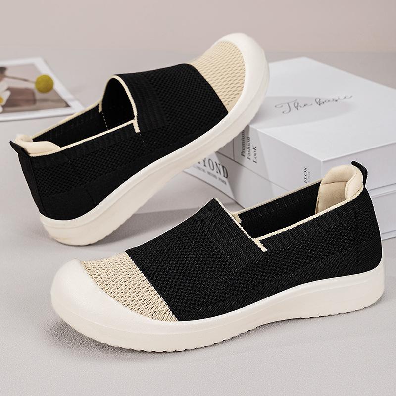 Shoes Women's Versatile 2025 Hot-selling Breathable Mother Shoes Middle-aged and Elderly Soft Soles Summer Hollow Mesh Women's Cloth Shoes