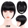 Fringe Bangs Synthetic Hair Extensions Clip In Bangs 6 Inch Short Straight Hairpiece Front Neat Bang Two Side Blonde