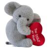 Creative Heart Stealing Animal Plush Toy Wedding Pressing Doll Love Baby Elephant Ornament Pink Pig Valentine's Day Gift