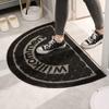 Vintage Semi-round Mud Scraping Dust Removal Entry Door Mat Home Door Polypropylene Wear-resistant Anti-slip Mat Carpet