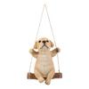 Ubia Labrador Retriever Sitting Swing X X Garden Ornament, 11.5 8.5 15cm, Figurine, Animal, Decor, Dog, H18031-4