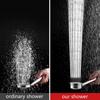 Stainless Steel Shower Head Fall Resistant Durable High Pressure Showerhead for Bathroom Handheld Water Saving Shower Set