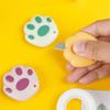 Kawaii Mini Pocket Cat Paw Art Utility Knife Express Box Knife Paper Cutter Craft Wrapping Refillable Blade Stationery