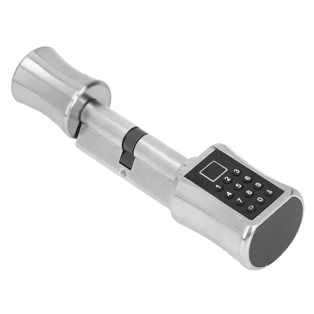 Smart Cylinder Lock Fingerprint Password Door Lock for 40 To 100mm Door Thickness Home Office