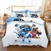 ASTRO BOT Bedding Set Single Twin Full Queen King Size Bed Set Adult Kid Bedroom Duvetcover Sets 3D Print Anime Bed Sheet S
