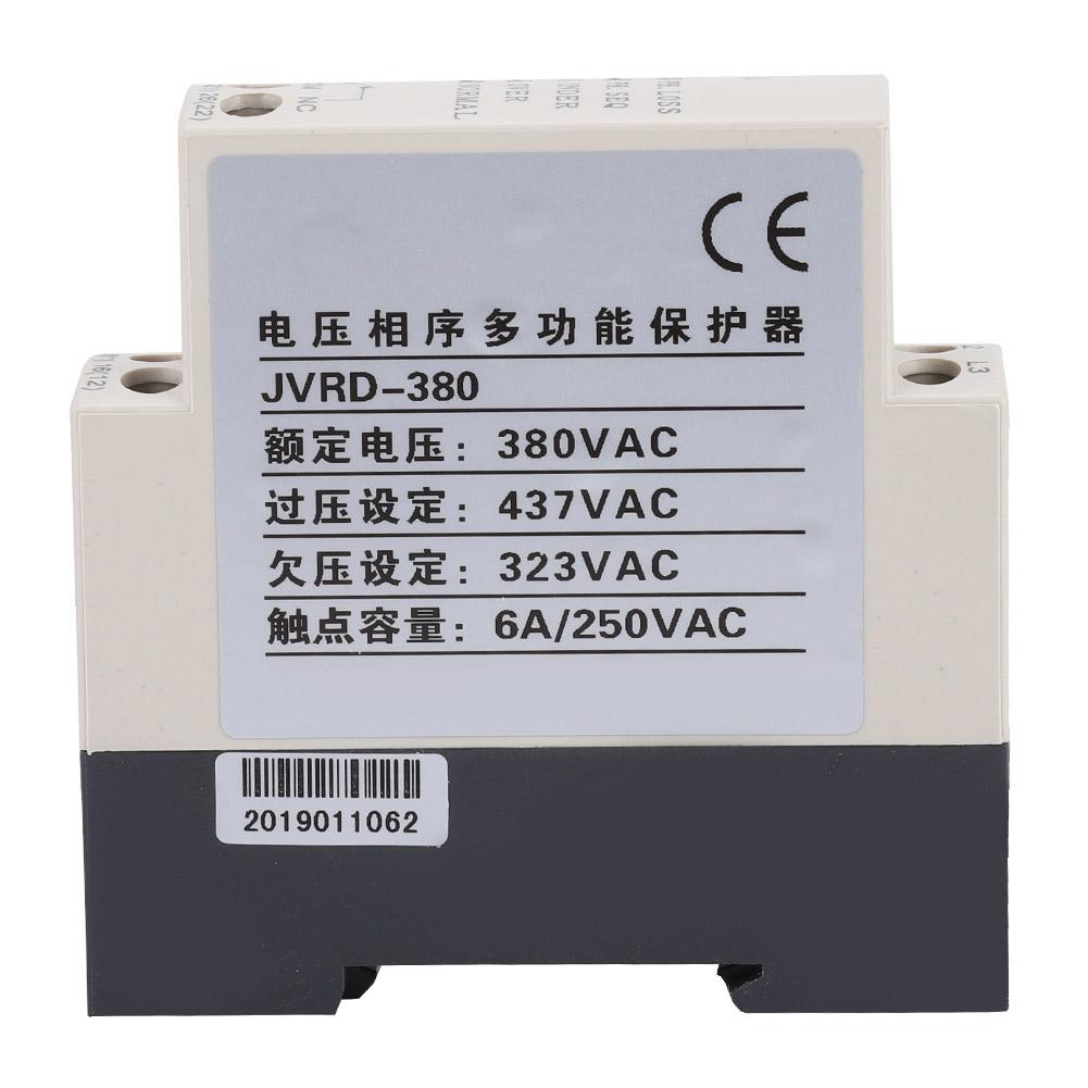 JVRD 380 Phase Sequence Protection Relay Monitoring Voltage Control Device 380VAC