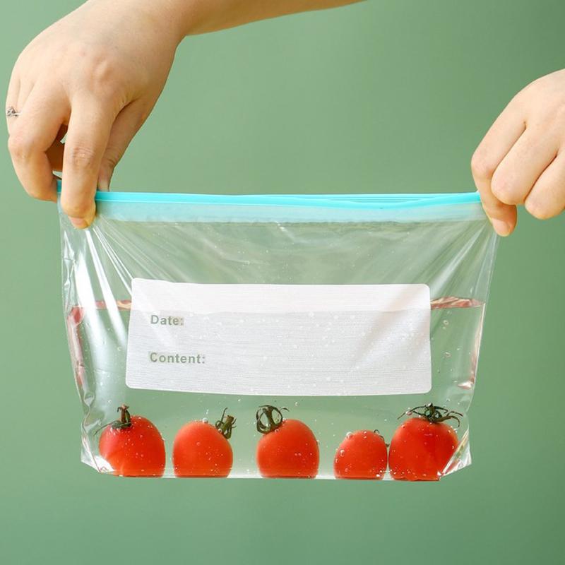 20pcs Wrap Plastic Packaging Bags Food Storage Bag Reusable Freezer Sandwich Sealing Bag Kitchen Refrigerator Food Preservation