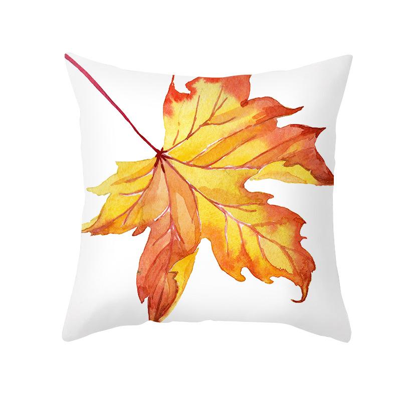 45x45cm Thanksgiving Decoration Maple Pumpkin Autumn Decoration Pillowcase Sofa Seat Cushion Cover Party Decoration Home Decor