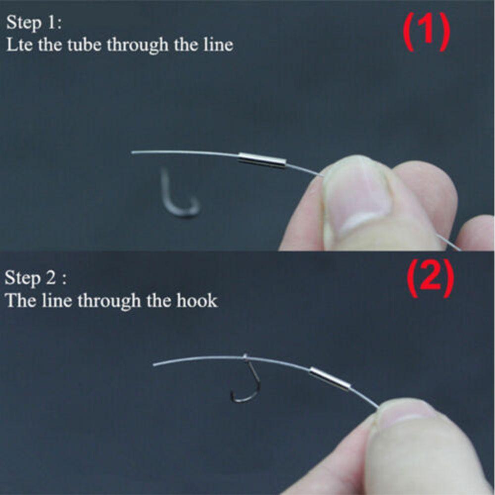 Hot Round Copper Connector Single Copper  Fishing Wire Tube Line Crimping Sleeves Crimp Sleeve