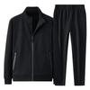New / 95 Cotton Men's Casual Set With Thick Velvet And Thin Sport Jacket And Pants Two Piece Set For