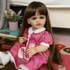 Realistic Reborn Baby Dolls Girl 55 Cm Full Silicone Vinyl Lifelike Princess Baby Newborn Doll DIY Kids Playmates Toy Birthday Christmas Gift