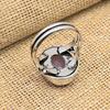 Faceted Pink Chalcedony Gemstone 925 Sterling Silver Handmade Jewelry Ring Gift