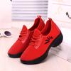 Women Casual Sports Fashion Walking Flats Increasing Mesh Embroidery Wedges Shoes