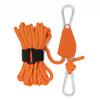 4mm 4m Rope Fastener Reflective Nylon Tent Wind Rope Tensioner with Carabiner Tent Wind Rope Fixed Buckle Adjustable for Camping