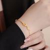 Gold Color Snake Bracelet Female Niche Design Sense Birthday Year Zodiac Entwining Amulet Animal Party Jewelry for Girlfriend