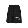 Li Ning Simple Fashion Comfortable Versatile Loose Breathable Five-Point Casual Shorts Women Shorts Black AKSV832-3