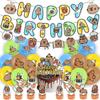 Latex Happy Birthday Capybara  Banner Paper Cake Topper New Capybara Birthday Party