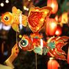 Luminous Mid-Autumn Festival  Lantern  DIY Handmade Carp Fish  Lantern  Mid-Autumn Festival