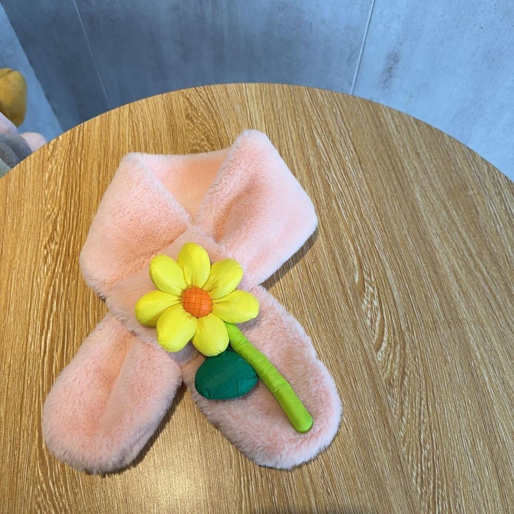 Thick Children Scarf Soft Cold-Proof Collar High Quality Bear Cross Scarf  Autumn Winter