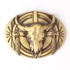 Bull Skull Belt Buckle Belt Diy Components Western Denim Heavy Metal Rock Style Belt Buckle