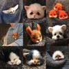 Amusing DIY Gift Animal Wool Felting Needle Felting Kit Wool Doll Brooch Handmade Material Kit