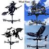 New Steel Weather Vane Wind Direction Outdoor Garden Stake Farm Roof Mount Ind Direction Indicator