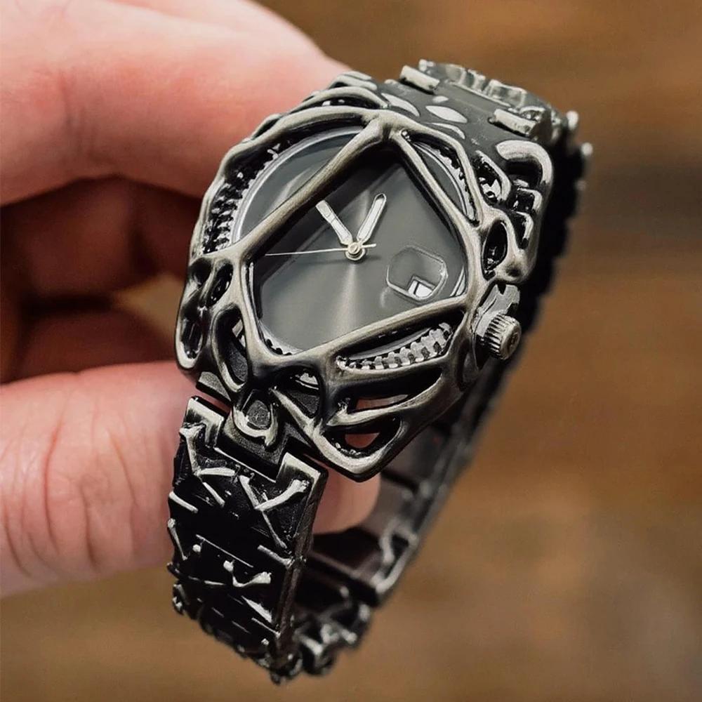 All Silver Unique Style Personalize Quartz Watch Men AAA High Quality Alabaster Fashion Unisex Hot Sell Unique Creative Clock