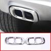 Stainless Steel Car Exhaust Output Tail Cover Trim for Mercedes Benz GLA Class X156 200 220 260 2015-2018 Car Sticker Accessory