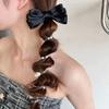 Spiral Coil Telephone Line Hair Loop Sweet Bow Knot Head Rope Ponytail Bubble Braid Headband  Woman