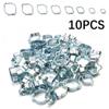 10Pcs Assortment Kit Hose Clamp Double Ears Pipe Hoop Adjustable Pipe Clip  Fuel Tube Water Pipe
