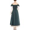 Women's Fly Sleeve Elasticized Back Big Swing  Vintage Dresses