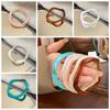 Vintage Jelly Color Wide Bracelet Minority Design Geometric Irregular Bangle Party