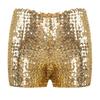 Kids Boys Girls Sparkle Sequins Dance Shorts High Waist Gymnastic Jazzz Hip Hop Dance Performance Dance Shorts