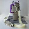 40Oz Water Bottle Carrier Bag Adjustable Shoulder Strap Mug Cups Sleeve Solid Color Bottle Holder For Outdoor Hiking