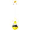 Cat Toy Flashing Ball Transparent Bulb Shape Tumbler Toy Turntable Bucency Teaser Ball Kitten Training Function Pet Supplies