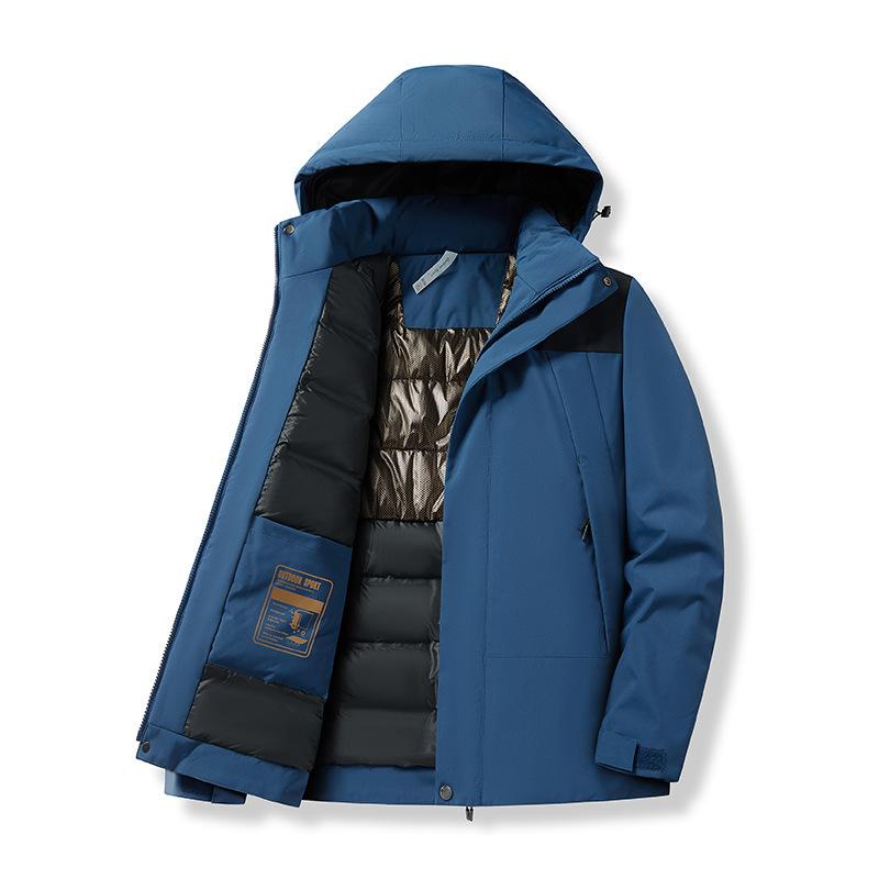 Зимняя хлопковая куртка черного золота с сохранением тепла, водонепроницаемая и утолщенная хлопковая куртка