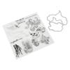 Clear Stamps  Carbon Steel Material Transparent Printing Appearance Decorative Reusable  Cutti