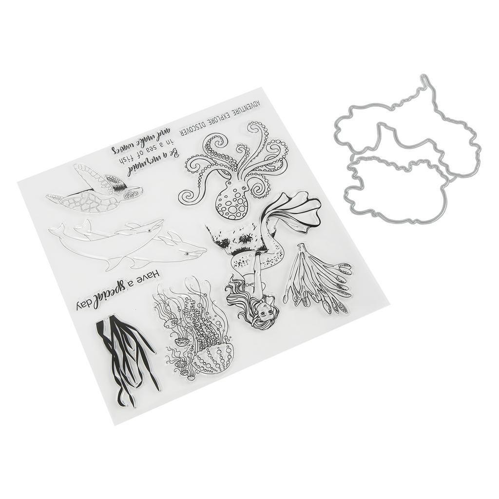 Clear Stamps  Carbon Steel Material Transparent Printing Appearance Decorative Reusable  Cutti