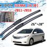 Three-stage Wipers for Toyota Sienna XL30 2011-2018 Automotive Windshield Wipers