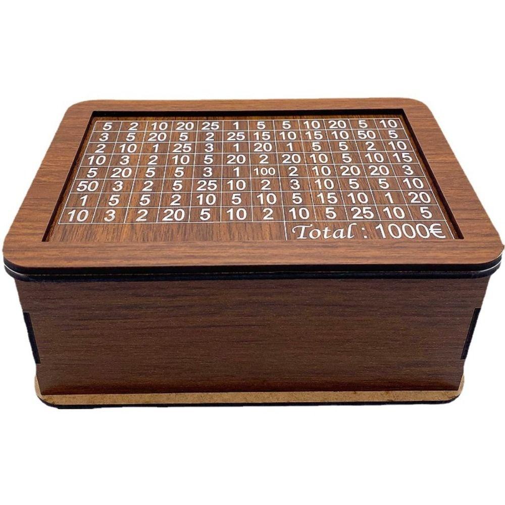 Wooden Money Box Handmade Money Saving Box Home Use Piggy Bank  Helps The Habit of Saving