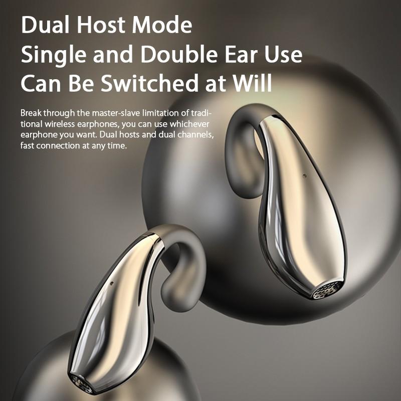 OWS Bluetooth 5,3 Спортивная гарнитура с зажимом для наушников Безболезненное ношение наушников Стереозвук Музыка Беспроводные наушники