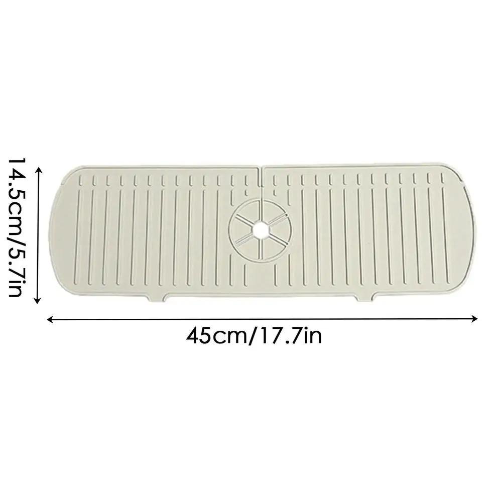 Kitchen Faucet Splash Pad Silicone Sink Faucet Splash Guard Mat Sponge Drain Pad Countertop Protector for Bath Kitchen Gadgets
